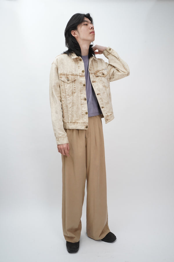 "UNKNOWN" -Two Tuck Baggy Pants-