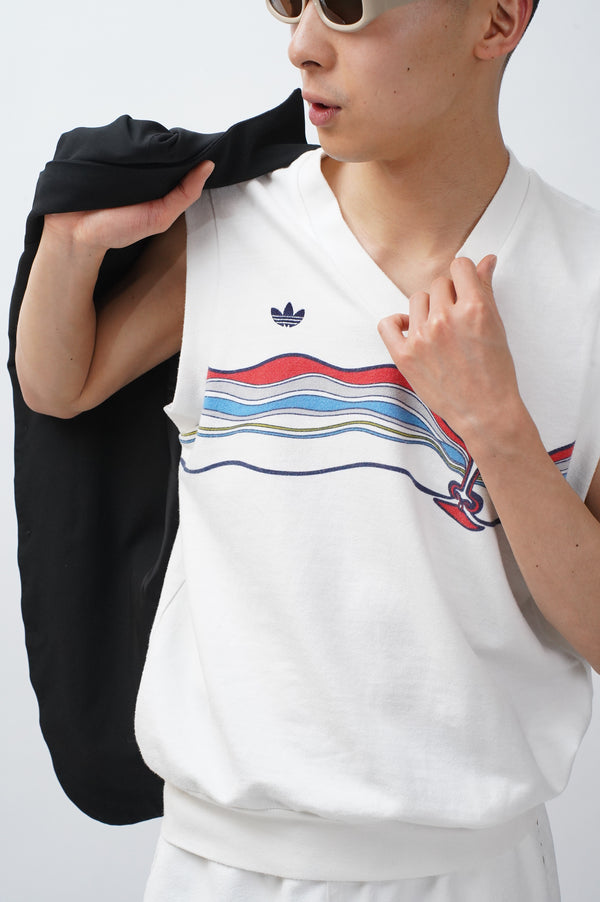 80's "adidas" -"Ivan Lendl The Face" V/N N/S Sweat-