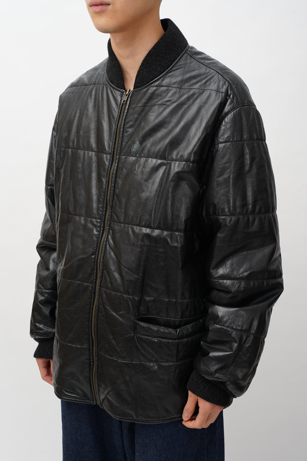 "SULKA" -Leather Padded Jacket-