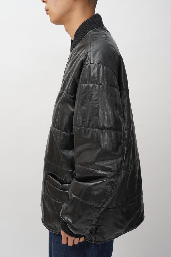 "SULKA" -Leather Padded Jacket-