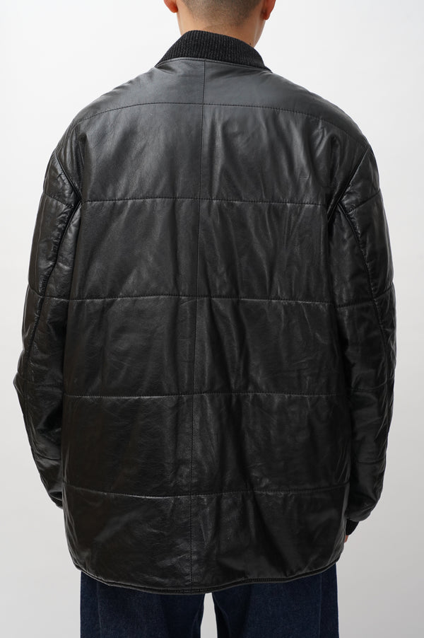 "SULKA" -Leather Padded Jacket-