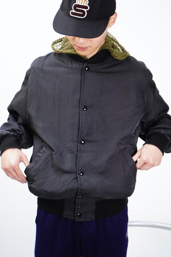 80’s "MTV" -Leather Logo Patch Jacket-