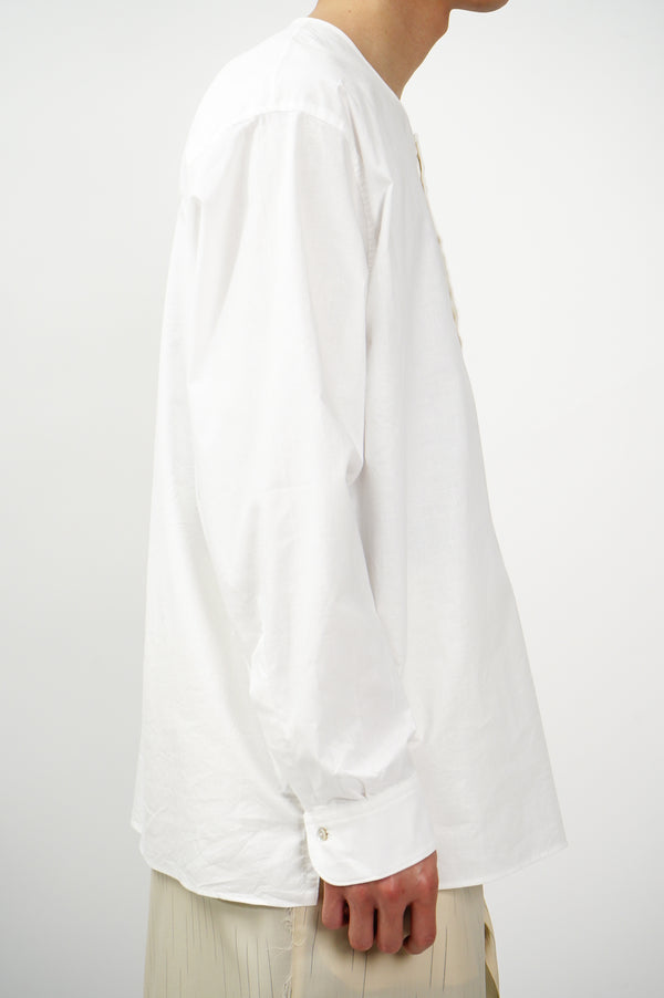 W.B.SMITH -Cambric Henry Neck Shirt-