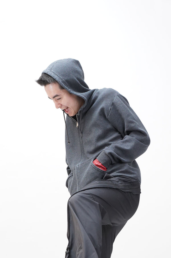 "UNKNOWN" -Sweat Zip Hoodie-