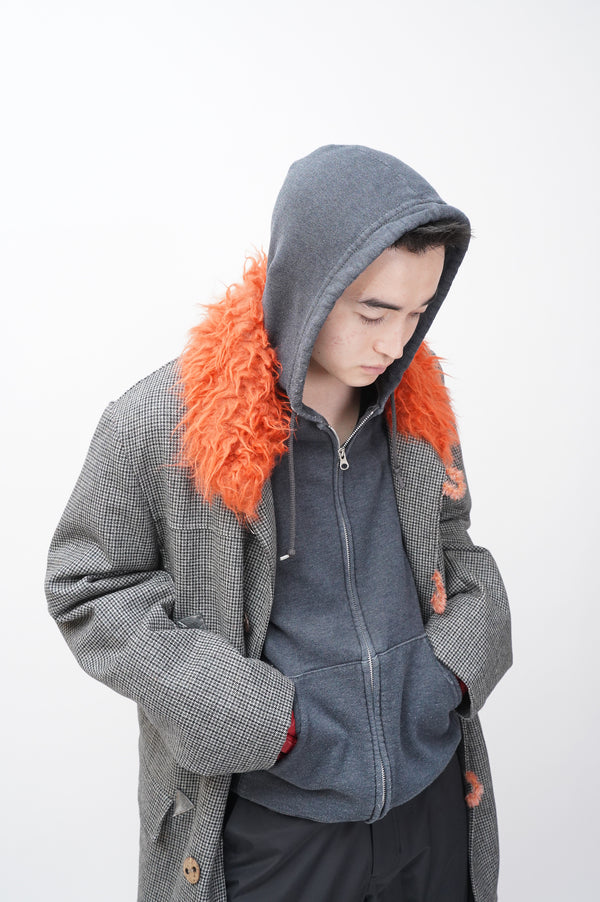 "UNKNOWN" -Sweat Zip Hoodie-