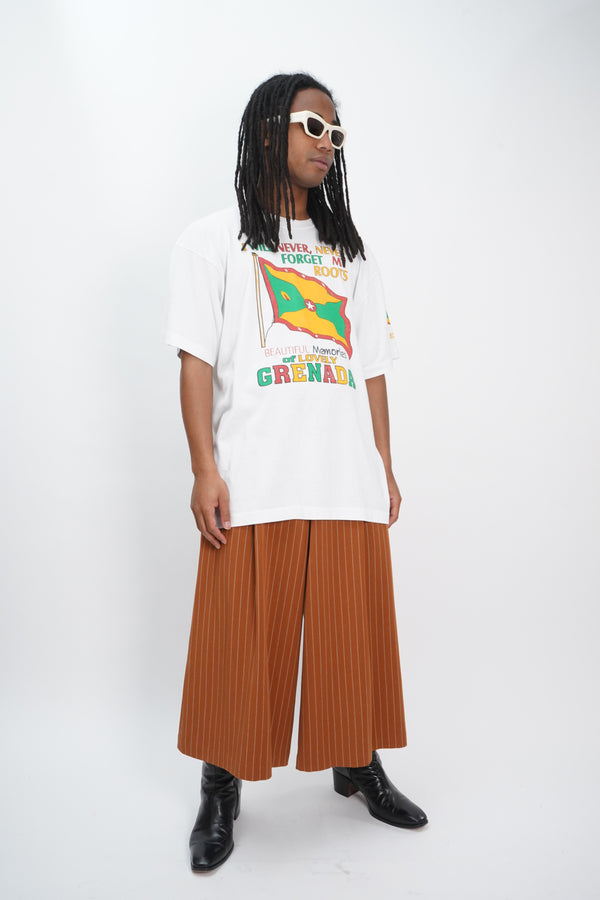 "UNKNOWN" -Stripe Baggy Pants-