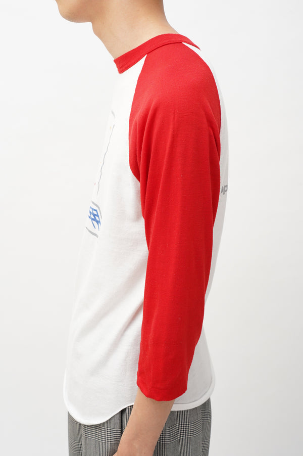 80'S "apple" -"Macintosh Picasso Style" Logo Printed Raglan Tee-