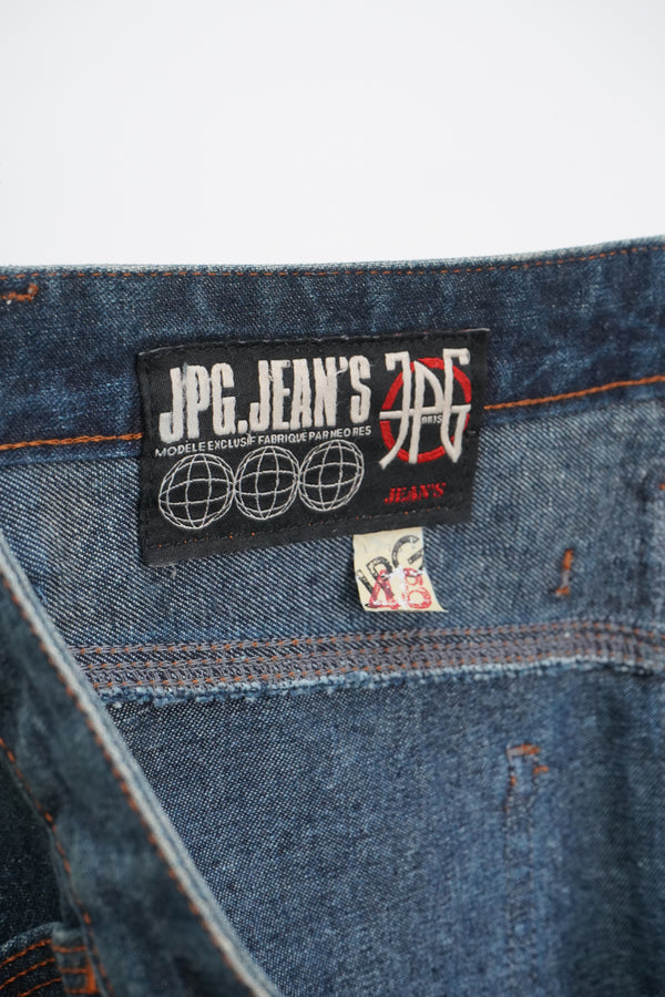 90's "JPG. JEAN'S" -Painter Design Denim Skirt-