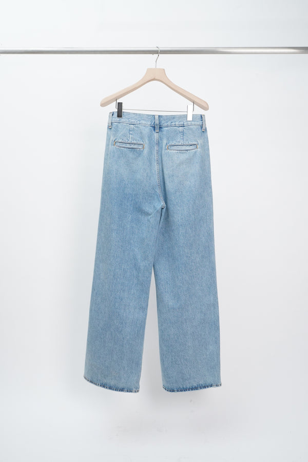 "UNKNOWN" -2 Tuck Denim Pants-