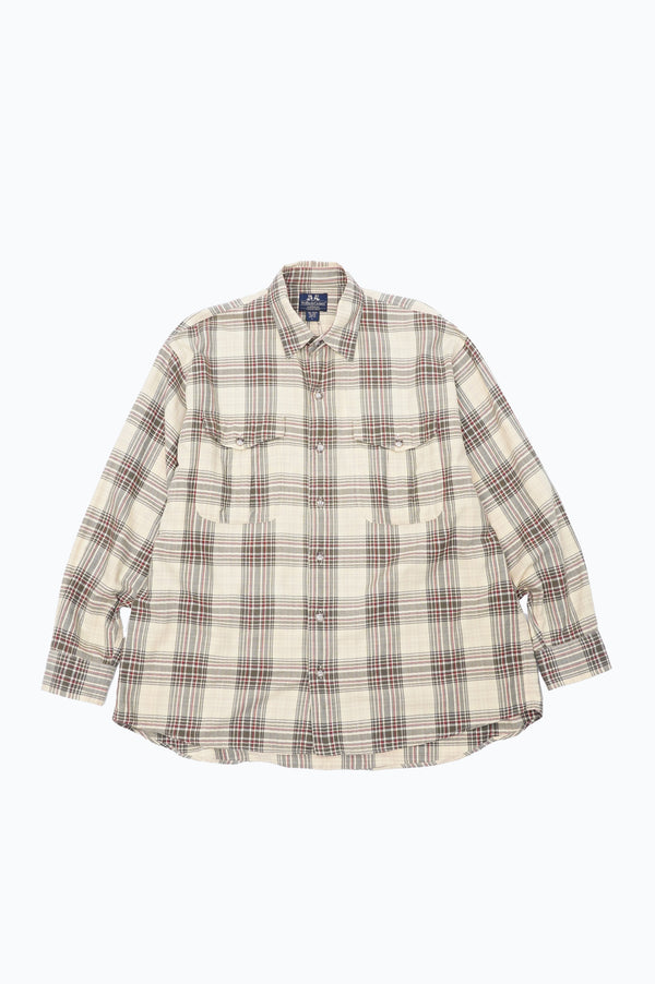 "WILLIS&GEIGER" -Check Pattern Cotton / Wool L/S Shirts-