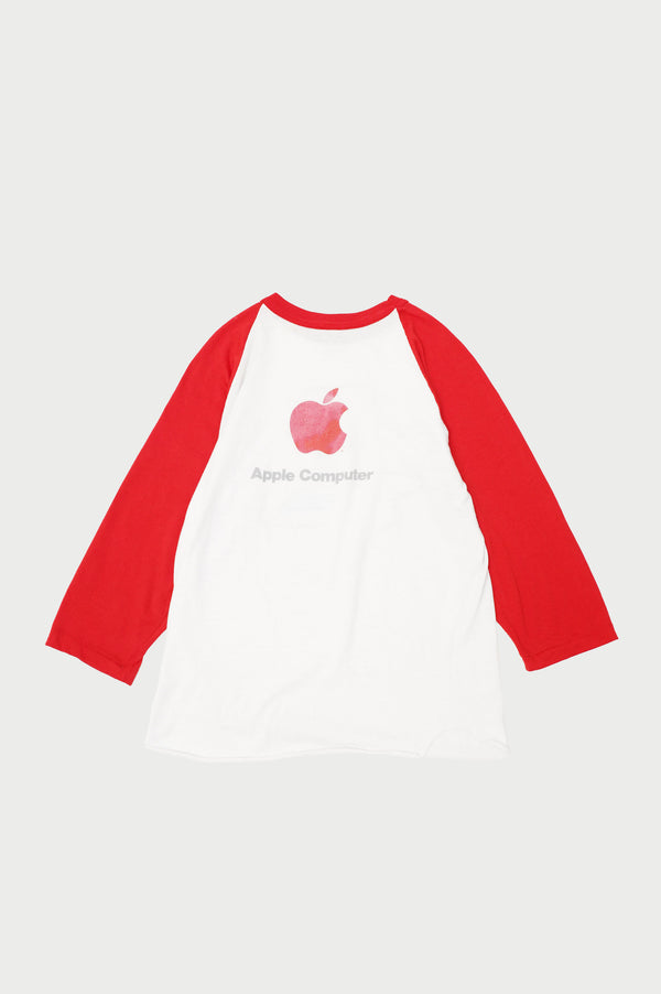 80'S "apple" -"Macintosh Picasso Style" Logo Printed Raglan Tee-