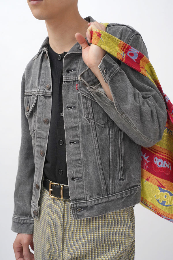 90's "Levi's" -"70506-0259" Black Denim Jacket-