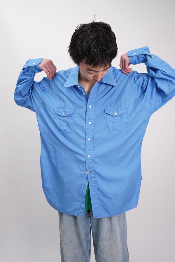 60's "G.George SHIRTMAKERS" -L/S Work Shirts-