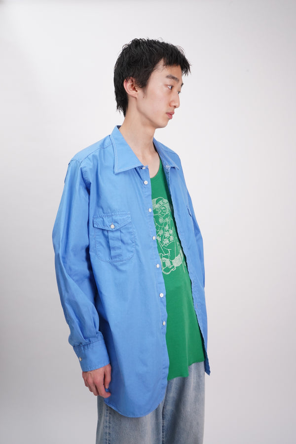 60's "G.George SHIRTMAKERS" -L/S Work Shirts-