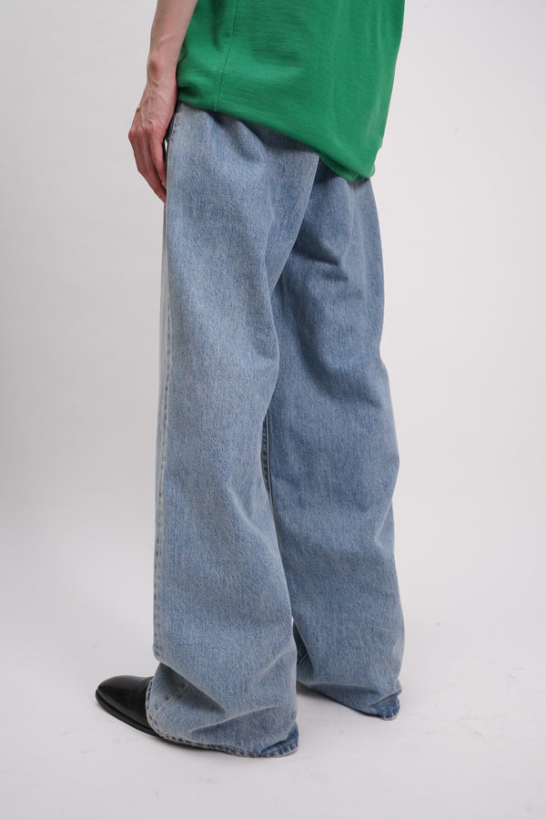 "UNKNOWN" -2 Tuck Denim Pants-