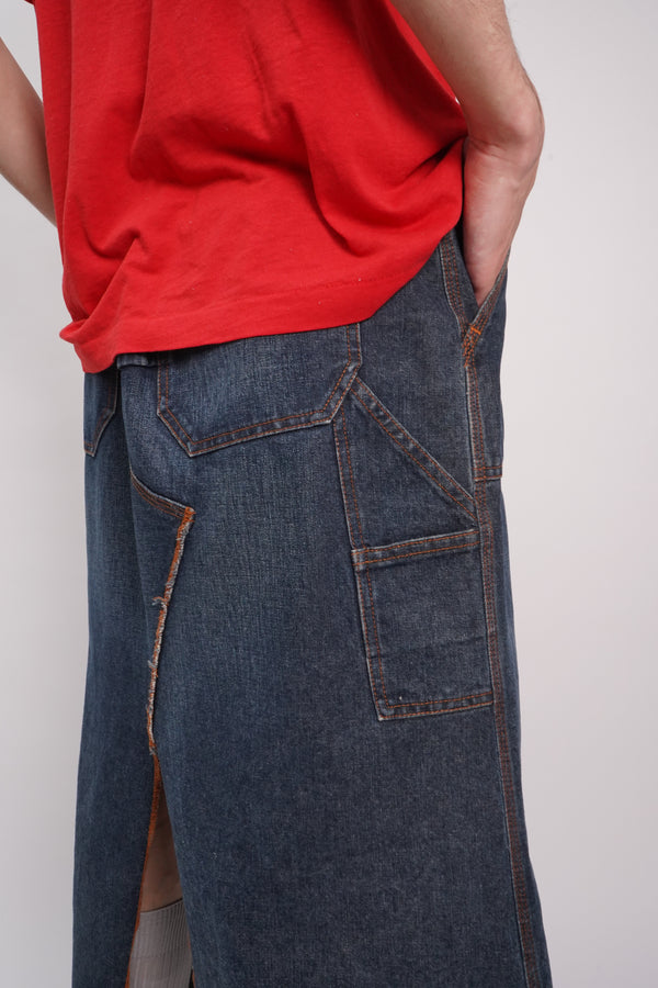90's "JPG. JEAN'S" -Painter Design Denim Skirt-