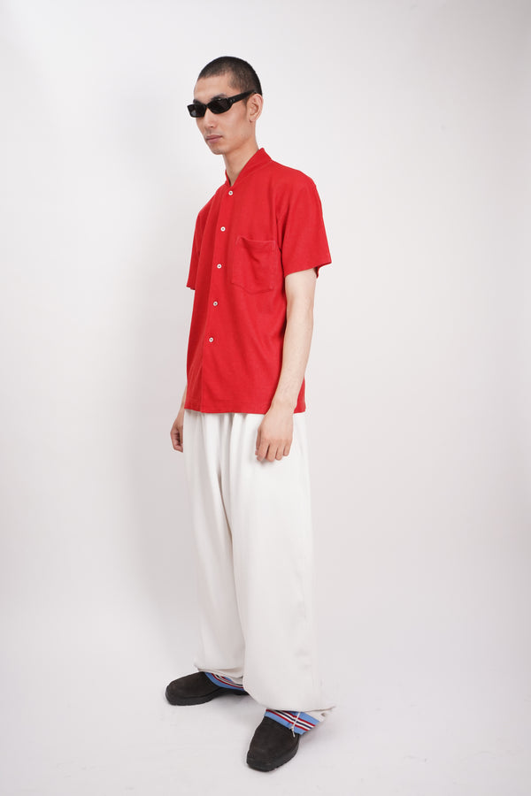 90's "COMME des GARCONS HOMME PLUS" -Polyester/Cotton S/S Shirts-