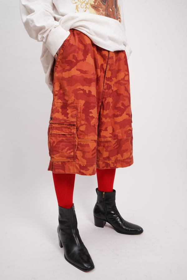 "Levi's" -Camouflage Pattern Cargo Shorts-