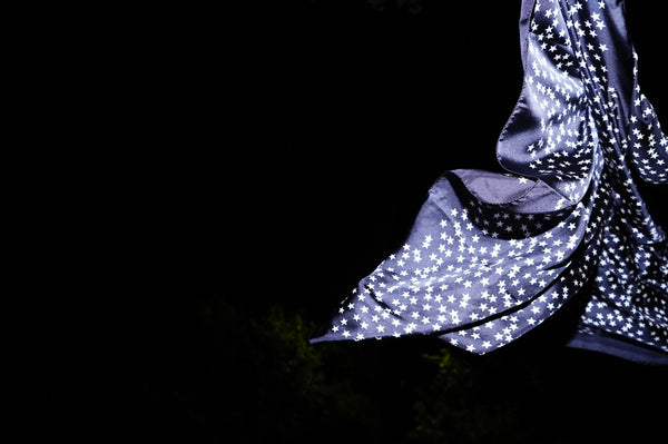 STAR PRINT SILK SCARF