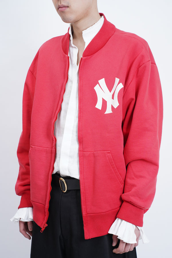 90's "CAMBER" -"NEW YORK YANKEES" Thermal Liner Sweat Studium Jacket-