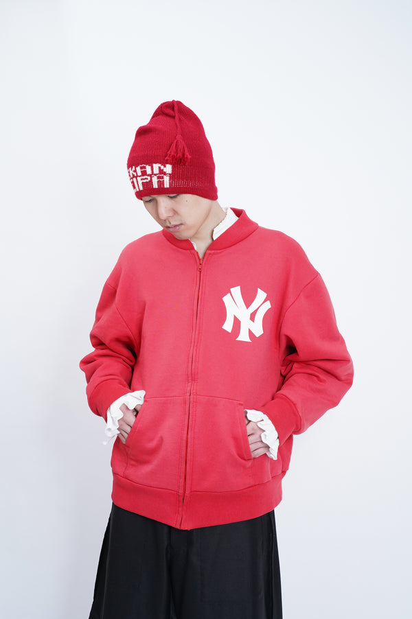 90's "CAMBER" -"NEW YORK YANKEES" Thermal Liner Sweat Studium Jacket-