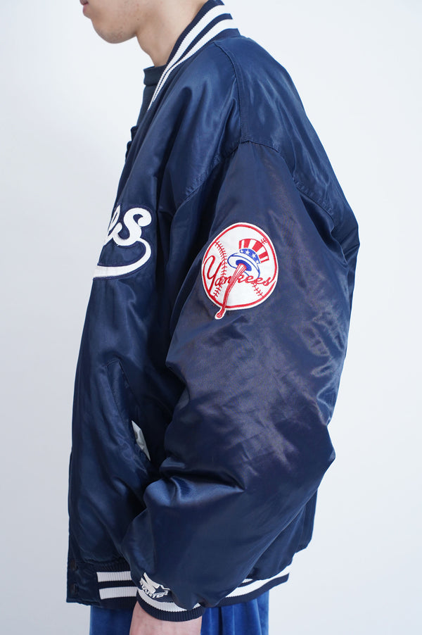 90's "STARTER" -"NEW YORK YANKEES" Padded Studium Jacket-
