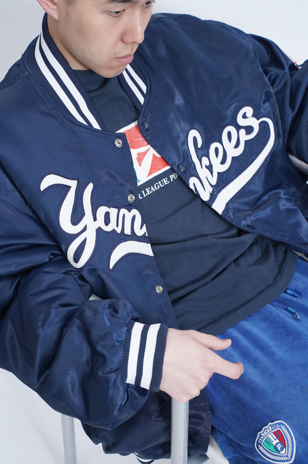 90's "STARTER" -"NEW YORK YANKEES" Padded Studium Jacket-