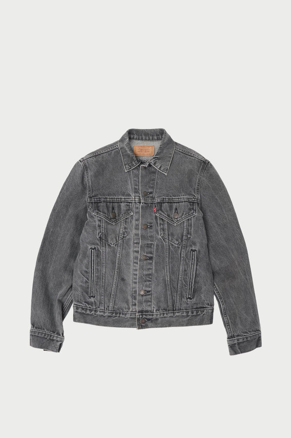 90's "Levi's" -"70506-0259" Black Denim Jacket-