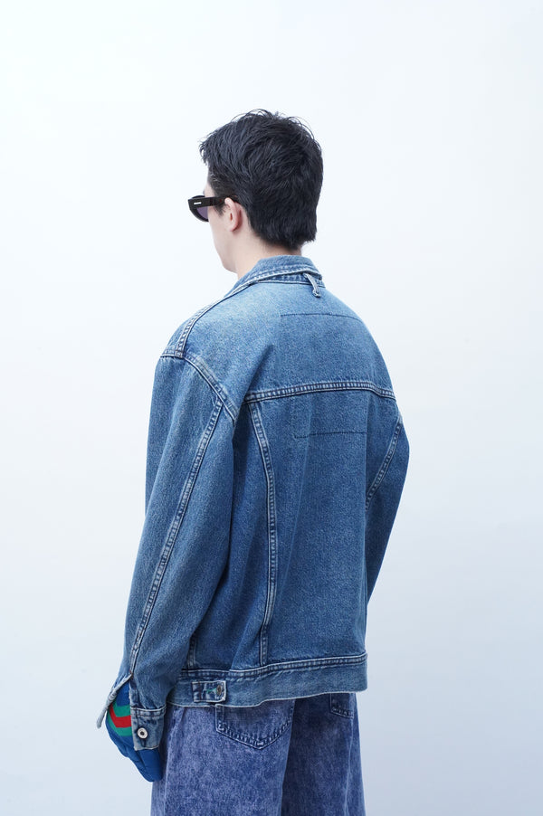 90's "LEE" -Denim Trucker Jacket-