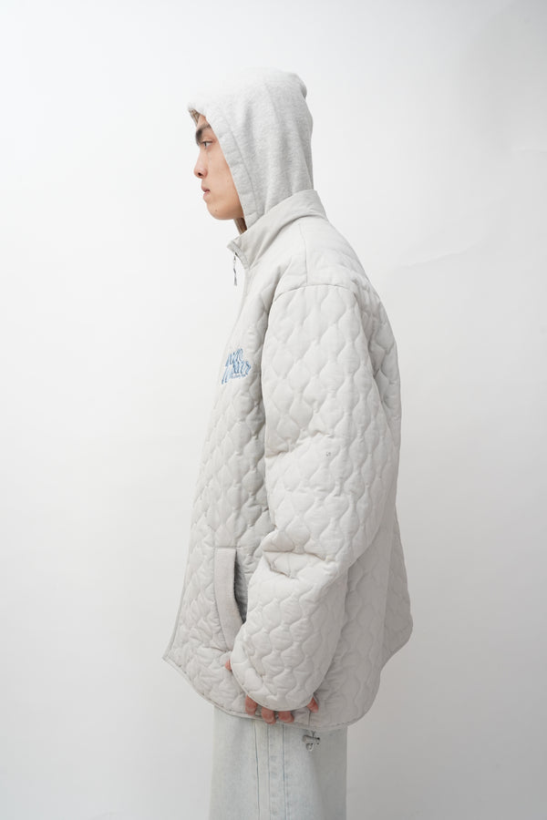 "ROCAWEAR" -Logo Embroidery Quilting Jacket-