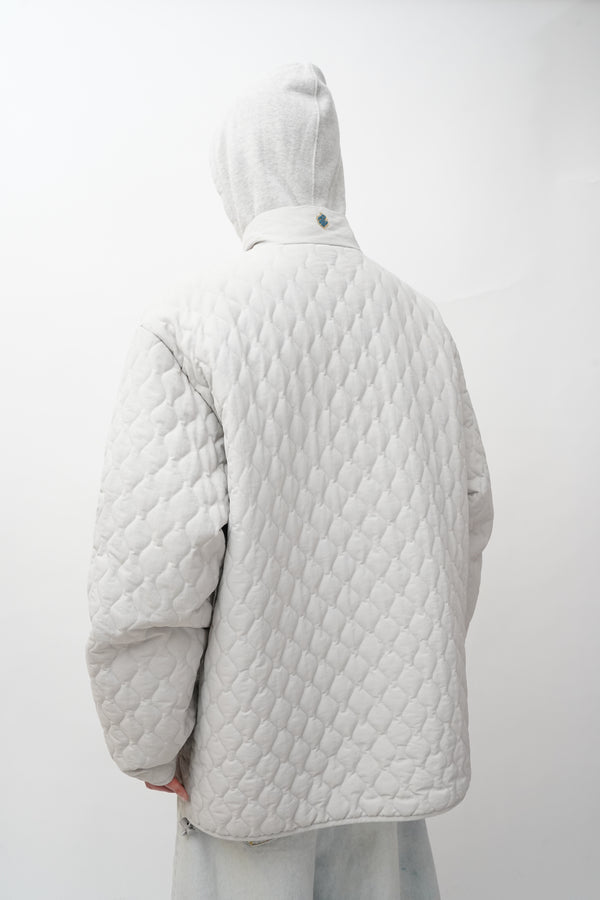 "ROCAWEAR" -Logo Embroidery Quilting Jacket-