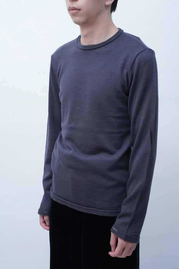 "ARMANI JEANS" -Wool C/N Knit Sweater-