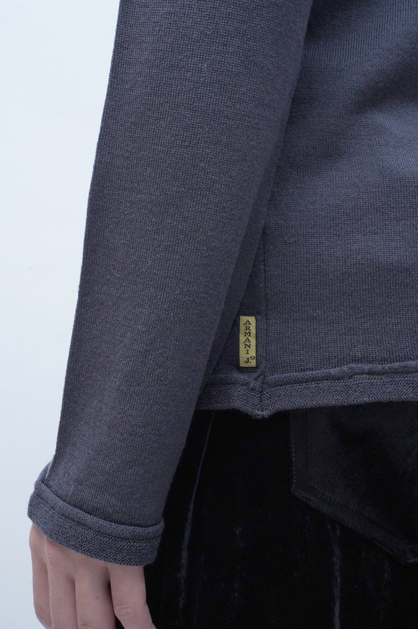 "ARMANI JEANS" -Wool C/N Knit Sweater-