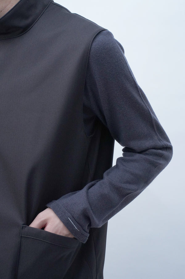 "ARMANI JEANS" -Wool C/N Knit Sweater-