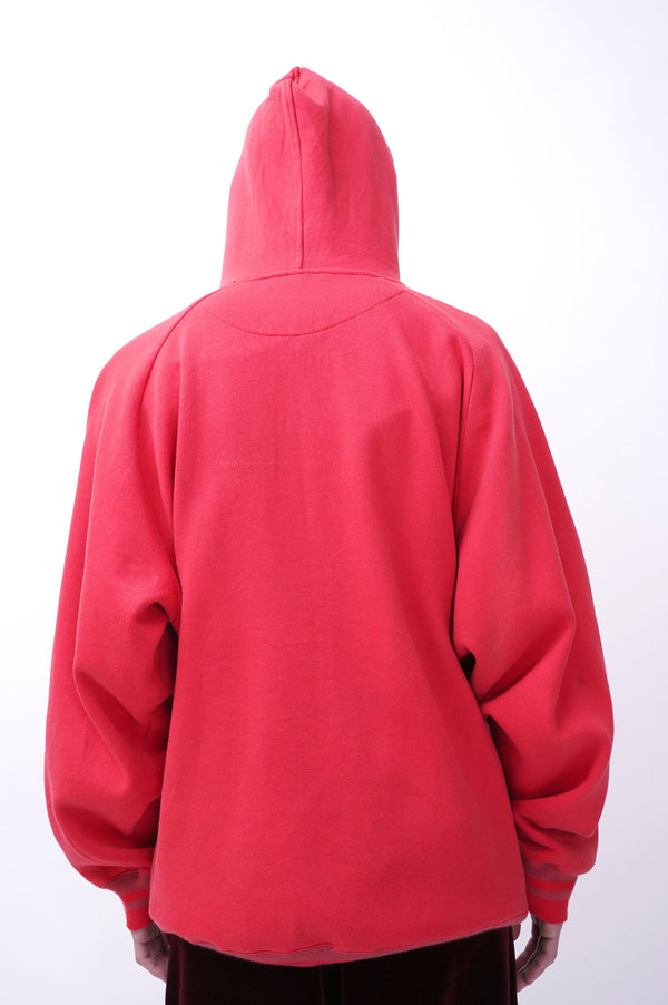 "COOGI" -Logo Embroidery Sweat Zip Parka-