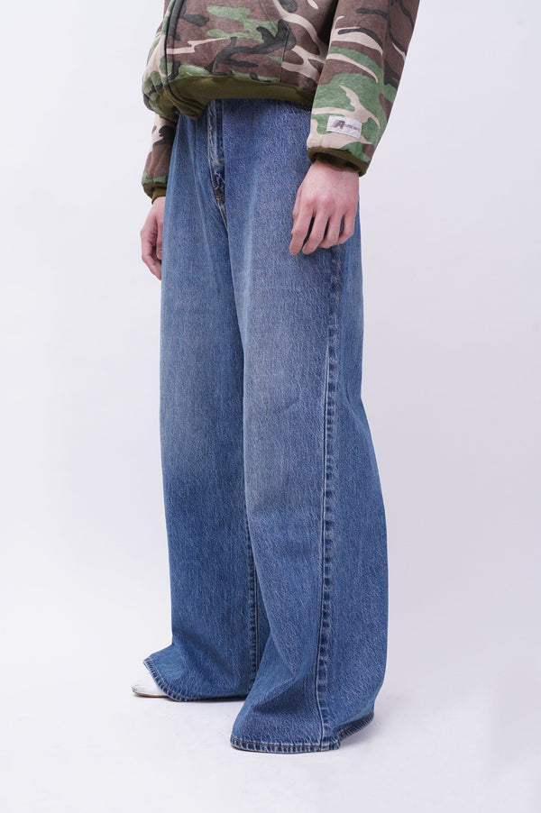"UNKNOWN" -Wide Baggy Denim Pants-