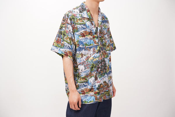 GROHL -Buddhi Hawaiian Print Shirt S/S-