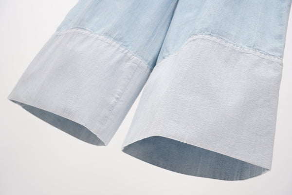 "SONYA RYKIEL" -Chambray Wide Pants-