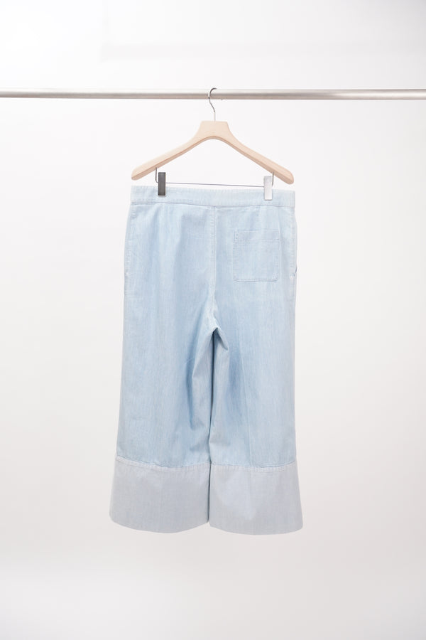 "SONYA RYKIEL" -Chambray Wide Pants-