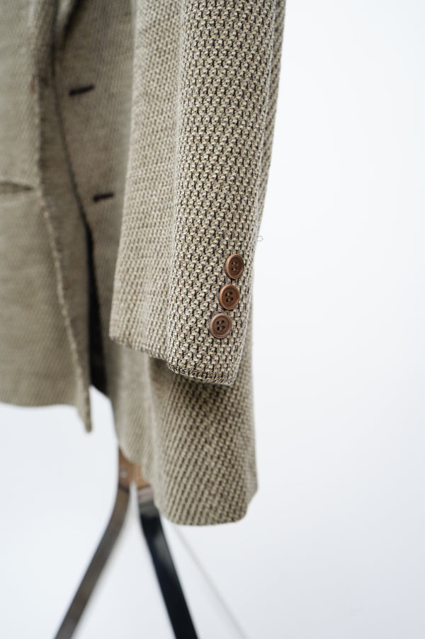 80’s ”GIORGIO ARMANI” -WOOL/NYLON/ACRYLIC Tailored Jacket-