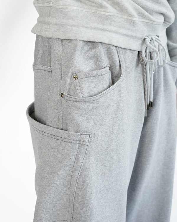 KHOKI -3D cutting sweat pants-