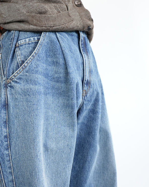 KHOKI -3D cutting denim pants-