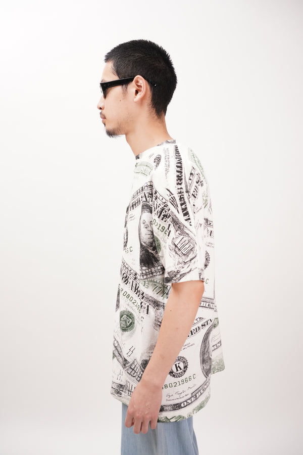 90's "Hanes" -Dollar Print S/S Tee-