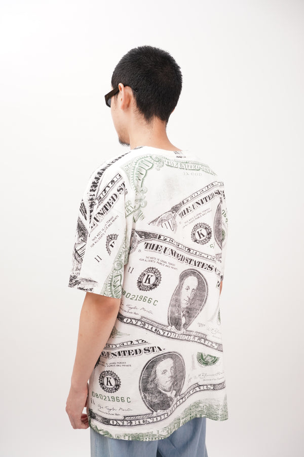 90's "Hanes" -Dollar Print S/S Tee-