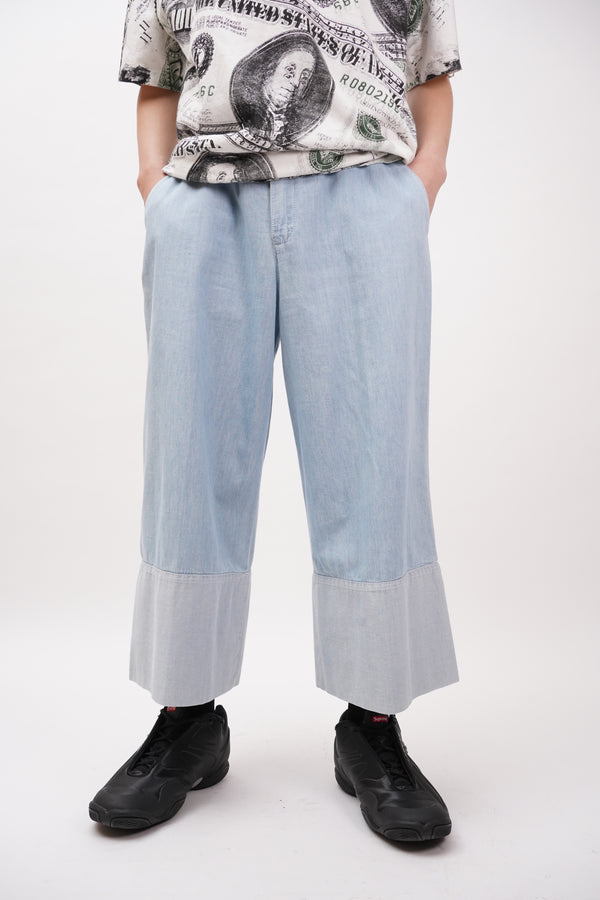 "SONYA RYKIEL" -Chambray Wide Pants-