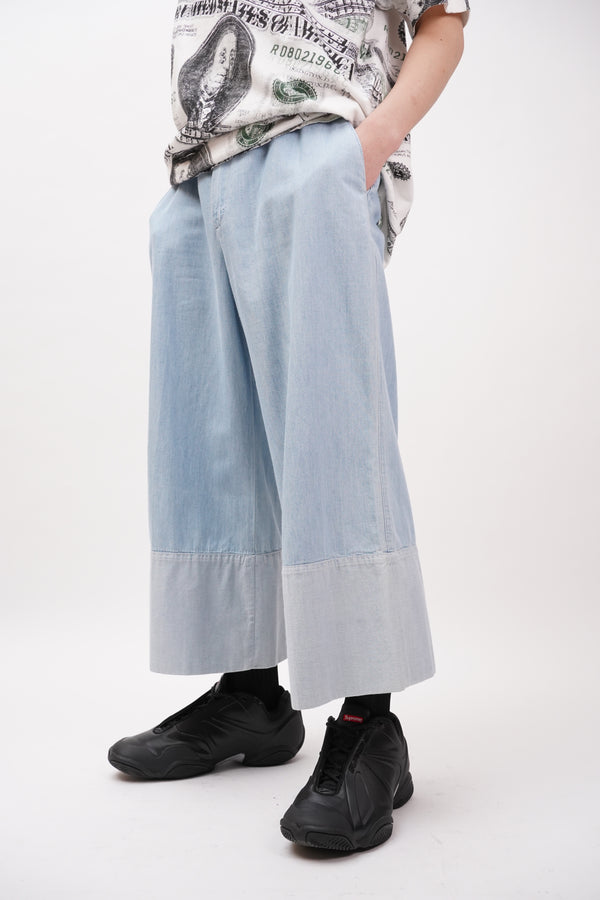 "SONYA RYKIEL" -Chambray Wide Pants-