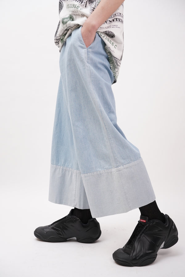 "SONYA RYKIEL" -Chambray Wide Pants-