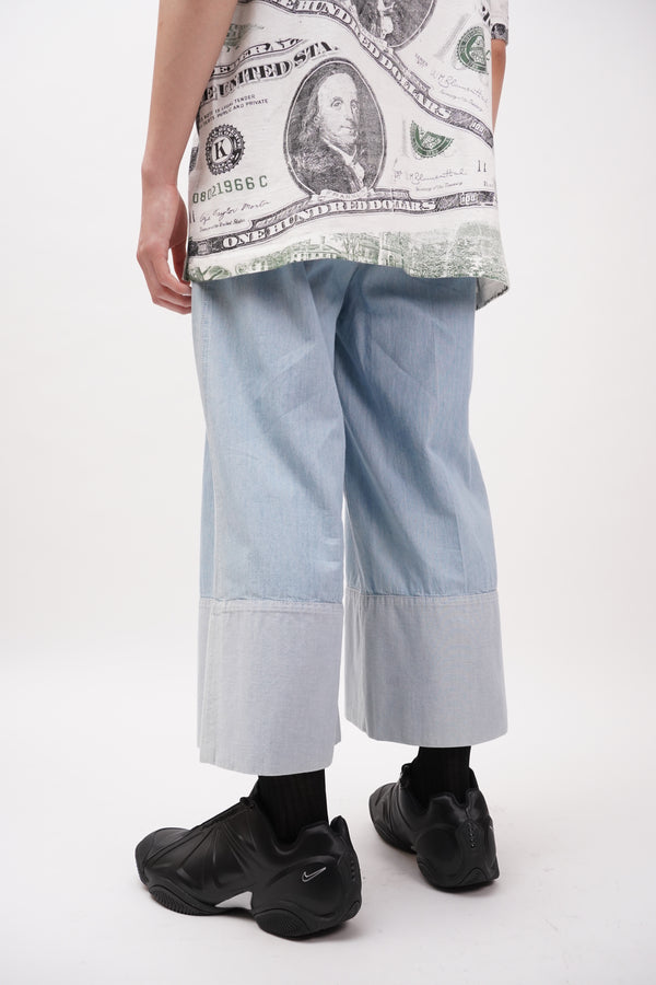 "SONYA RYKIEL" -Chambray Wide Pants-