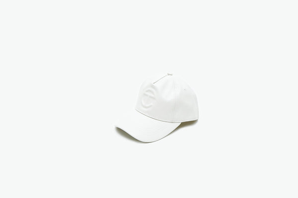 "Telfar" -Emboss Logo Fake Leather Cap-