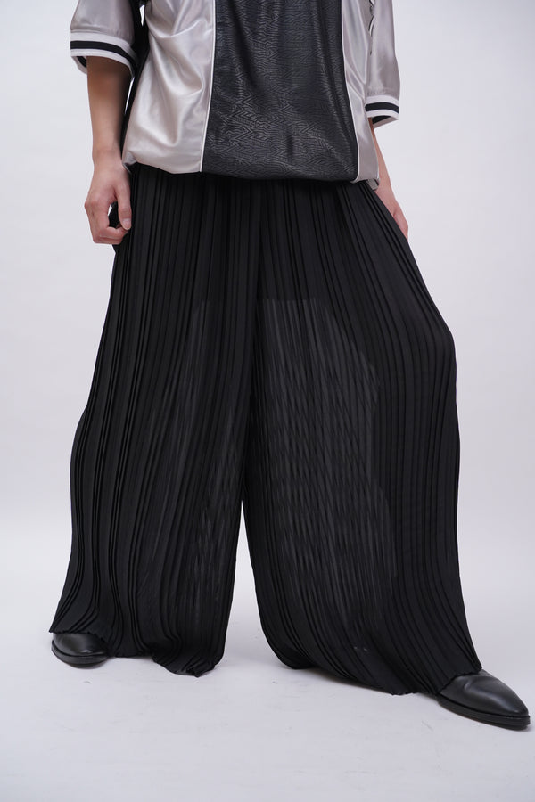 "NEW FRONTIER" -Pleats Wide Easy Pants-